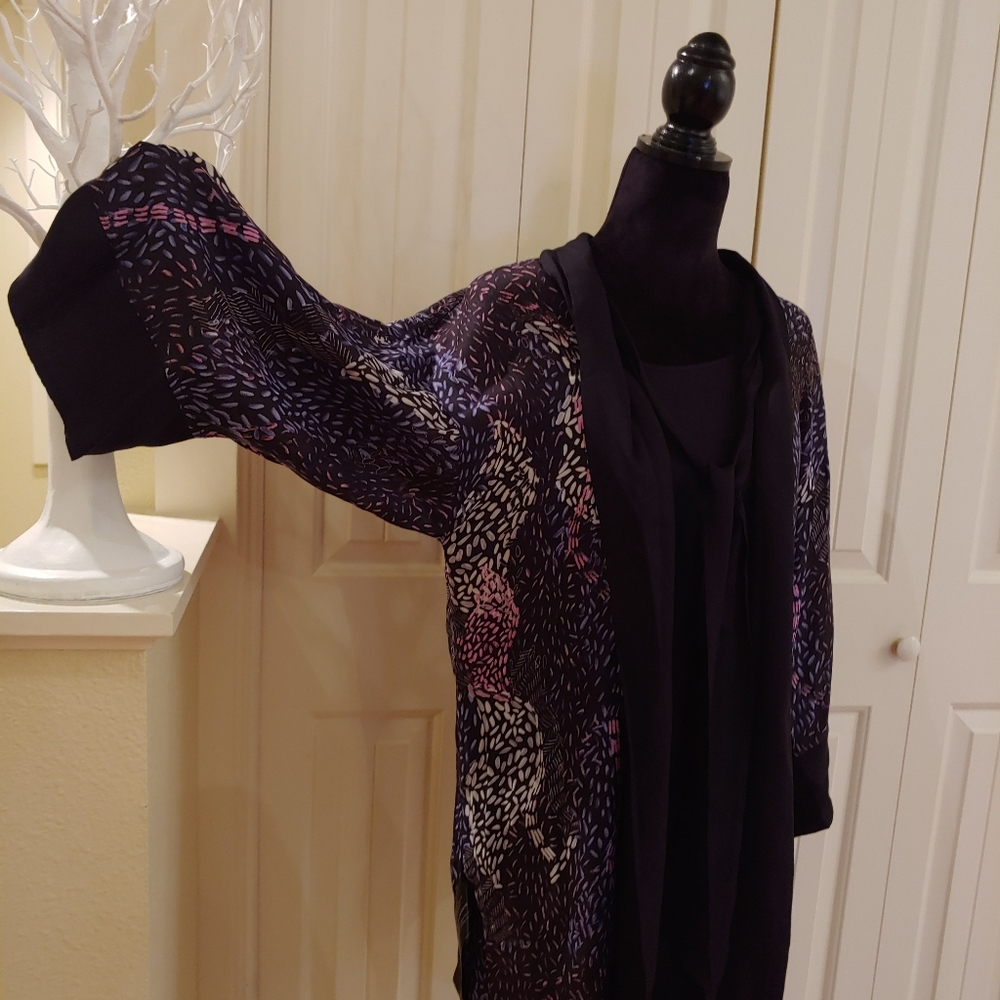 BCBGMAXAZRIA Multicolored Kimono Dress